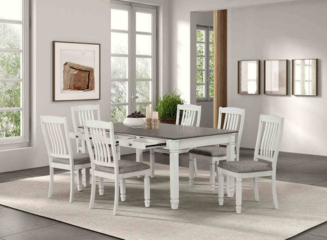 Pendola Rustic Farmhouse 72" Dining Table with Drawers & Set - Table Only (72")