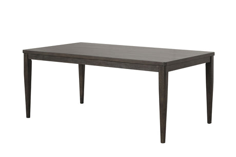 Woolwich Modern 72" Dining Table & Set - Wegner-Style Legs & Upholstered Chairs in Dark Walnut – Brown, view 3