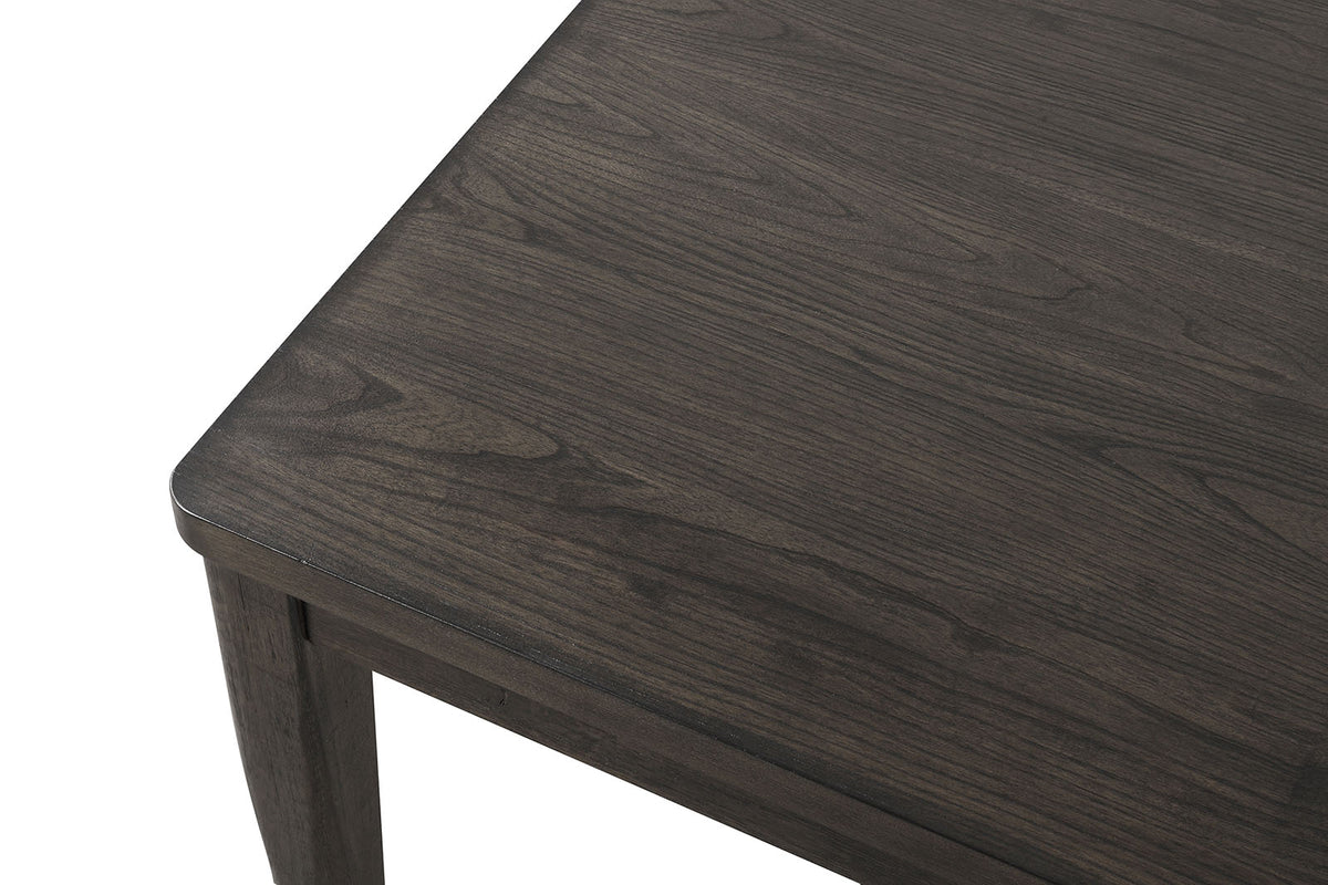 Woolwich Modern 72" Dining Table & Set - Wegner-Style Legs & Upholstered Chairs in Dark Walnut – Brown, view 4