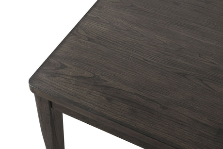 Woolwich Modern 72" Dining Table & Set - Wegner-Style Legs & Upholstered Chairs in Dark Walnut – Brown, view 4