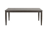 Woolwich Modern 72" Dining Table & Set - Wegner-Style Legs & Upholstered Chairs in Dark Walnut – Brown, view 6