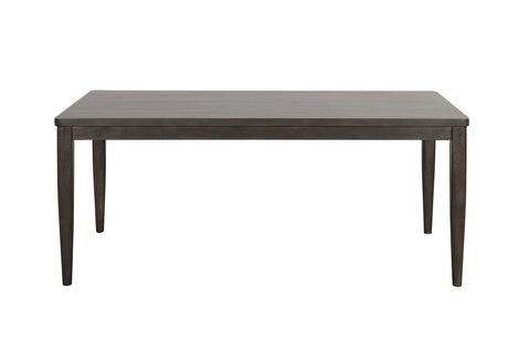 Woolwich Modern 72" Dining Table & Set - Wegner-Style Legs & Upholstered Chairs in Dark Walnut – Brown, view 6