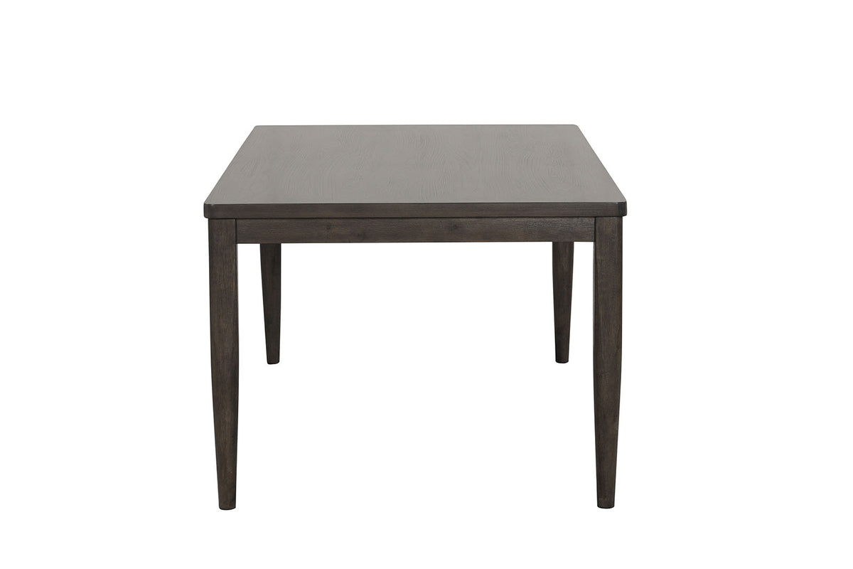 Woolwich Modern 72" Dining Table & Set - Wegner-Style Legs & Upholstered Chairs in Dark Walnut – Brown, view 7