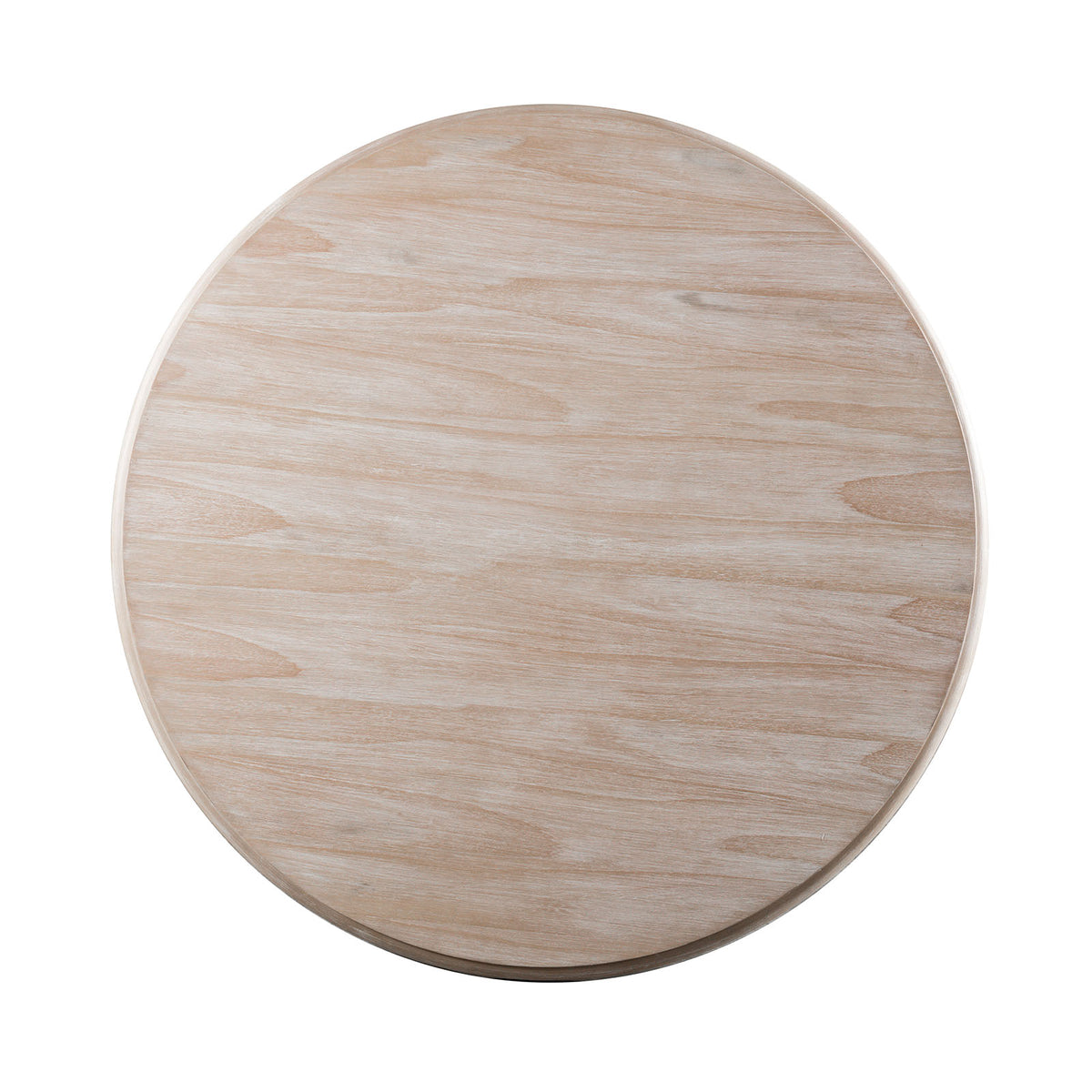 Orbetello Transitional 54" Round Counter Height Table & Padded Side Chairs - Tulip Pedestal Base in Distressed Natural – Natural & Beige, view 6