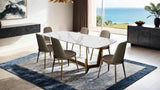Norelli Contemporary 71" Ceramic Top Trestle Dining Table & Set - Table Only (71")