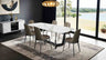 Norelli Contemporary 71" Ceramic Top Trestle Dining Table & Set - Table Only (71")