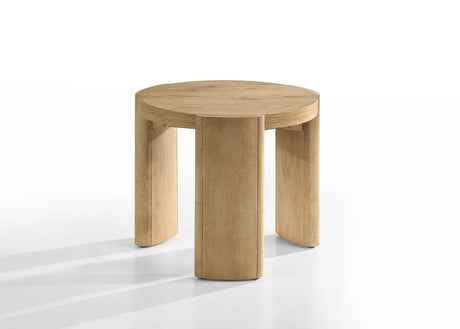 Poltimore Round Plinth-Base Cocktail & End Table - Round End Table