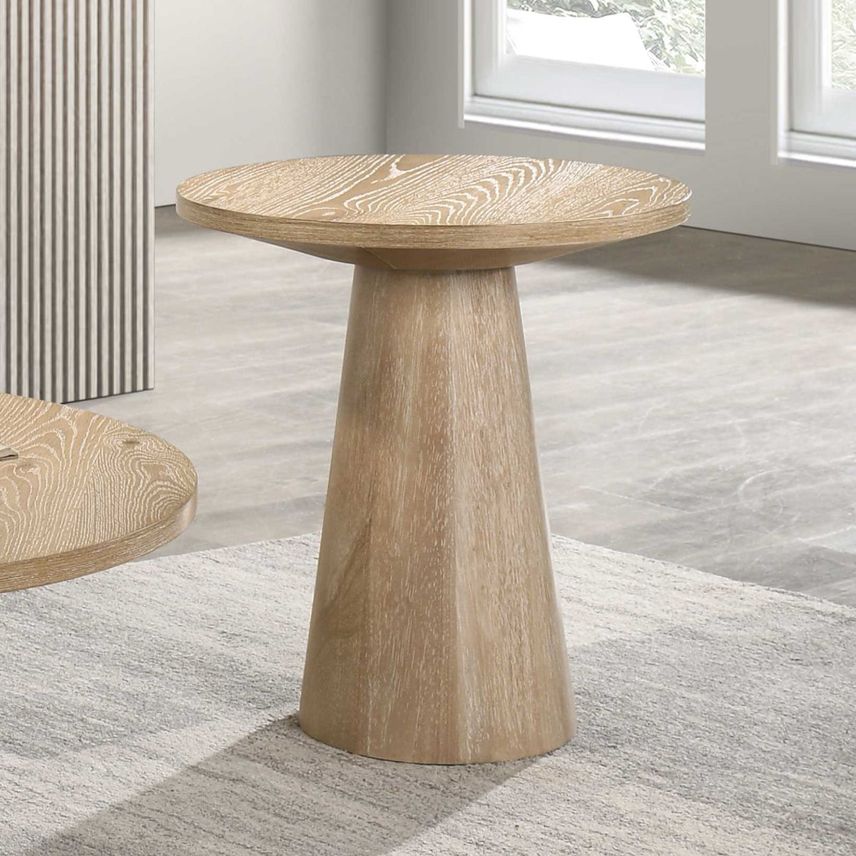 Halewood Contemporary Pedestal Coffee & End Tables - End Table