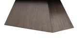 Grasten Contemporary Square Coffee & End Table - Marble Top with Tapered Dark Walnut Base – Brown & White, view 7