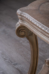 Oakway Traditional Coffee, End & Sofa Tables - Carved Scroll Legs in Weathered Oak – Brown & Natural, view 4