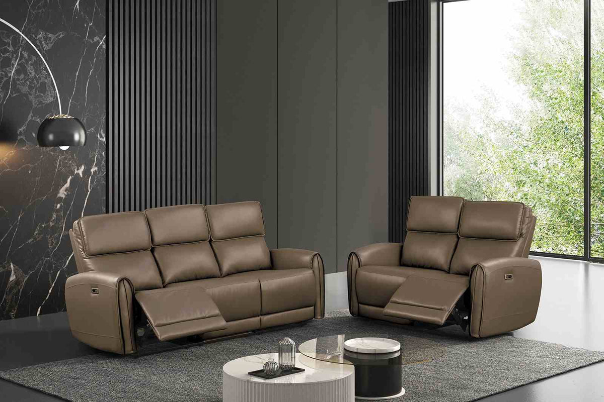 Schlieren Power Reclining Sofa, Loveseat & Recliner - Power Sofa + Loveseat