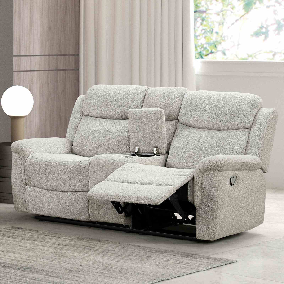 Sandbach Contemporary Reclining Sofa, Console Loveseat & Glider Recliner - Reclining Loveseat w/ Console