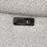 Hieronimus Power Reclining Sectional - Adjustable Headrests & USB Charging in Light Gray Chenille – Gray, view 3