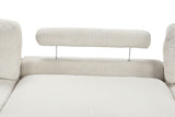 Dagenham Contemporary Modular Sectional Sofa - Corduroy Velvet with Adjustable Back Support – Beige & Gray, view 8
