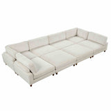 Dagenham Contemporary Modular Sectional Sofa - Layout B (178" x 89")