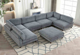 Dagenham Contemporary Modular Sectional Sofa - Layout A (178" x 89")