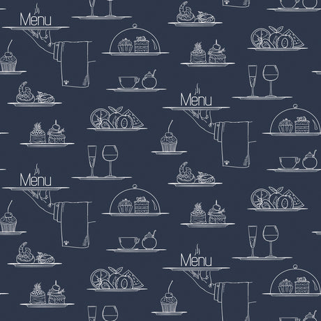 Galerie Just Kitchens Chalkboard Menu Wallpaper