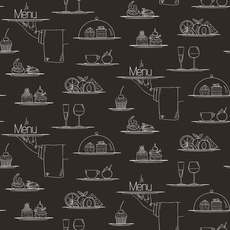 Galerie Just Kitchens Chalkboard Menu Wallpaper