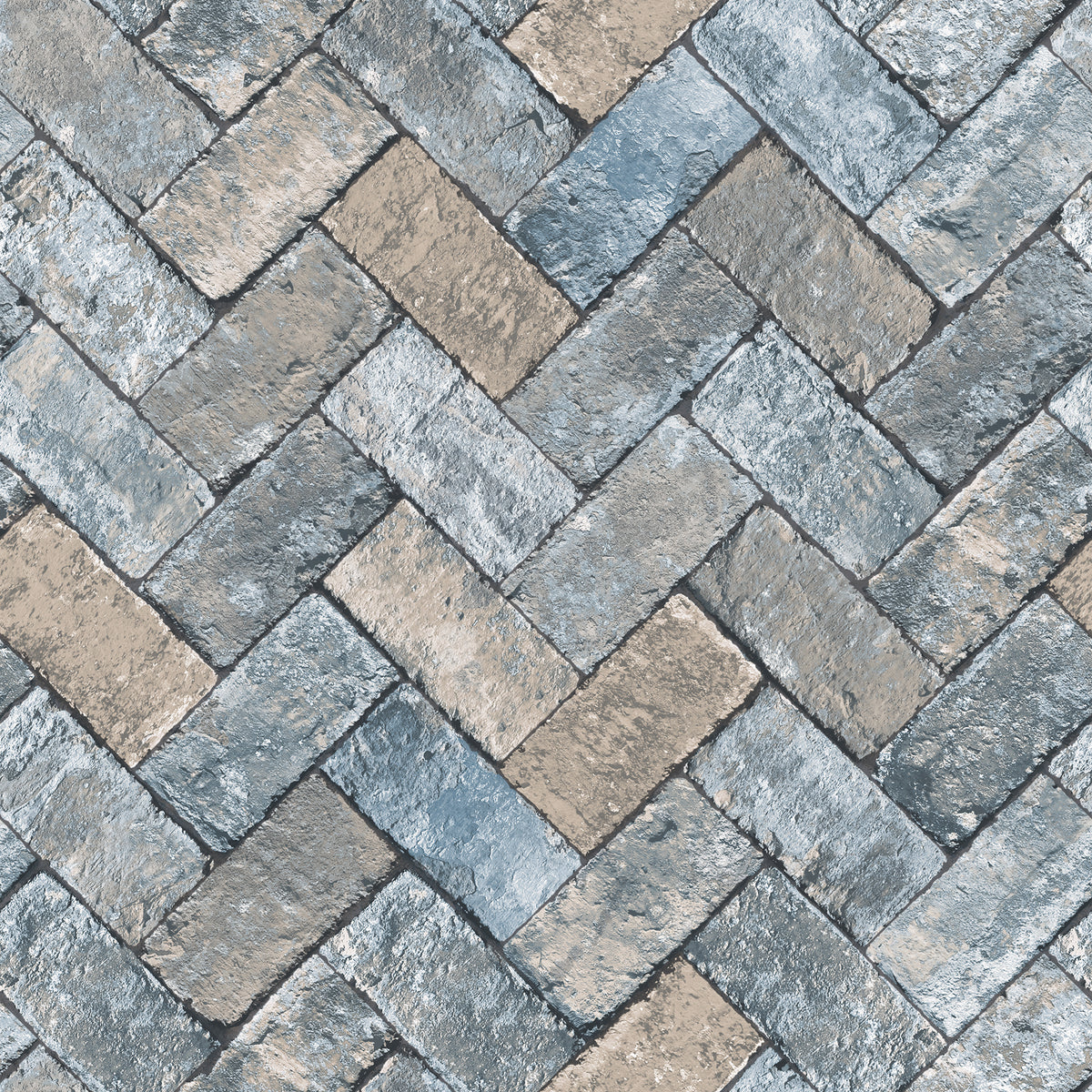 Galerie Just Kitchens Herringbone Brick Wallpaper