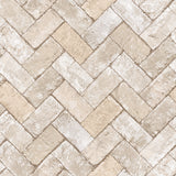 Galerie Just Kitchens Herringbone Brick Wallpaper