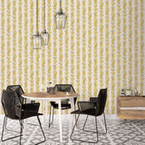 Galerie Just Kitchens Lemon Stripe Wallpaper