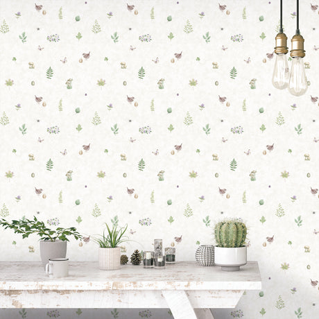 Galerie Just Kitchens Meadow Spot Wallpaper