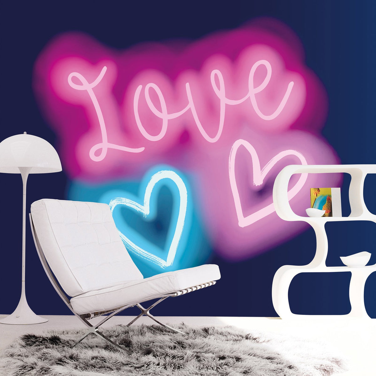 Galerie Kids and Teens Neon Love Wall Mural