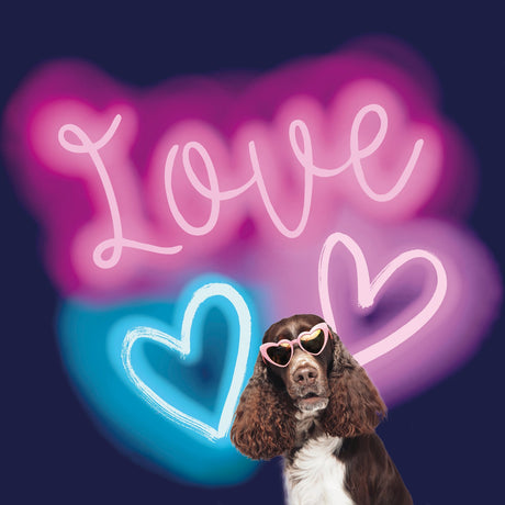 Galerie Kids and Teens Neon Love Wall Mural