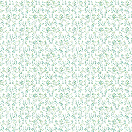 Galerie Small Prints Ogee Floral Wallpaper