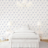 Galerie Palazzo 2 Turquoise Floral Wallpaper