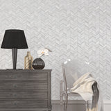 Galerie Special FX Glitter Chevrons Wallpaper