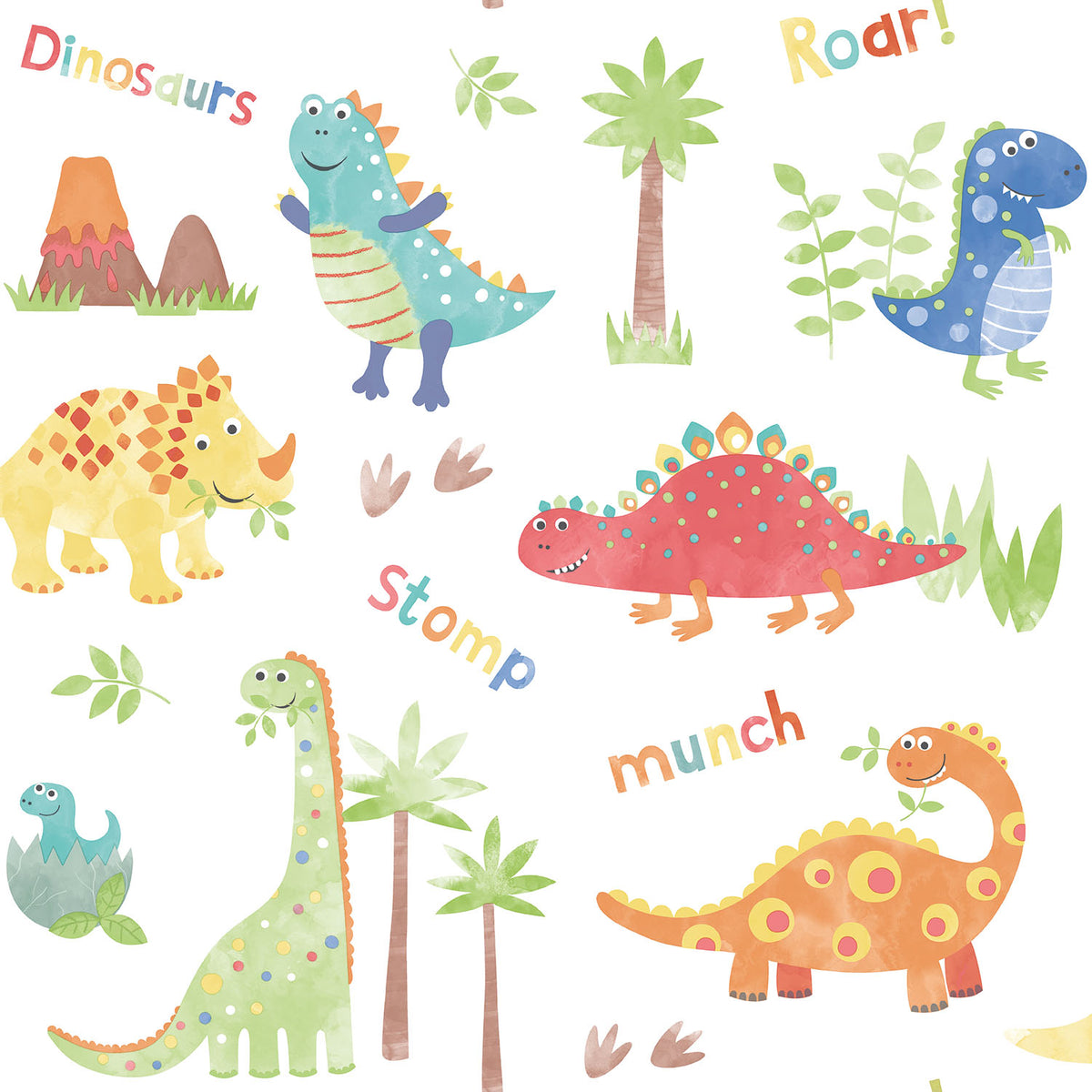 Galerie Tiny Tots 2 Dinosaurs Wallpaper