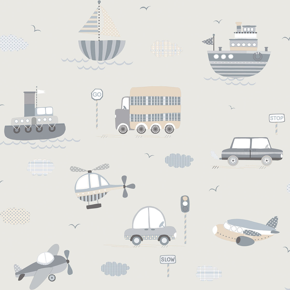 Galerie Tiny Tots 2 Transportation Wallpaper