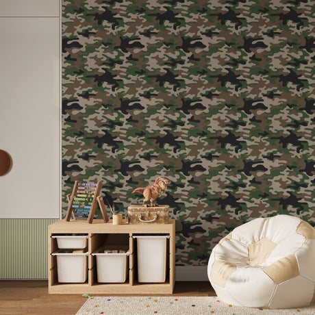 Galerie Kids and Teens Camo Wallpaper