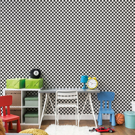 Galerie Kids and Teens Check Wallpaper