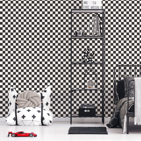 Galerie Kids and Teens Check Wallpaper