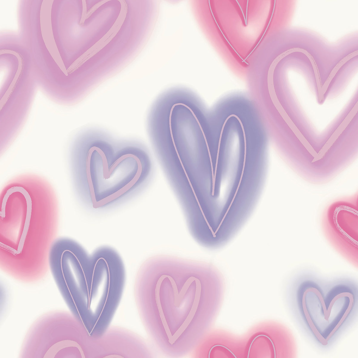 Galerie Kids and Teens Neon Hearts Wallpaper