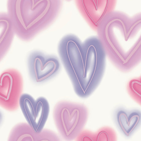 Galerie Kids and Teens Neon Hearts Wallpaper