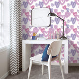 Galerie Kids and Teens Neon Hearts Wallpaper
