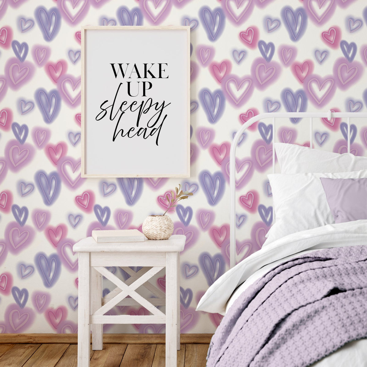 Galerie Kids and Teens Neon Hearts Wallpaper