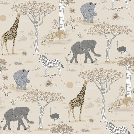 Galerie Kids and Teens Savannah Wallpaper