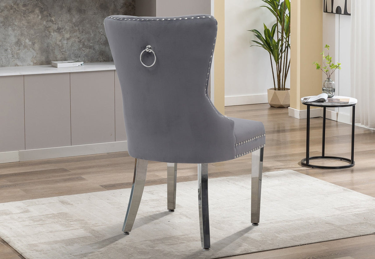 Close-up of the plush seat cushion and reinforced metallic frame