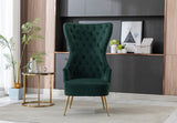 Plush seat cushion of the gray velvet Destiny armchair