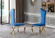 Black velvet dining chair with high back and gold stainless steel legs