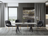 Swell Light Grey Velvet Chair