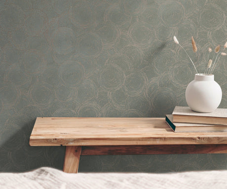 Galerie Hygge Home Stone Circles Motif Wallpaper