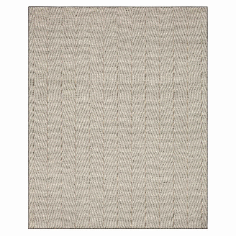 Karastan Harrington Grey Area Rug - Machine Woven Wool, Made in India