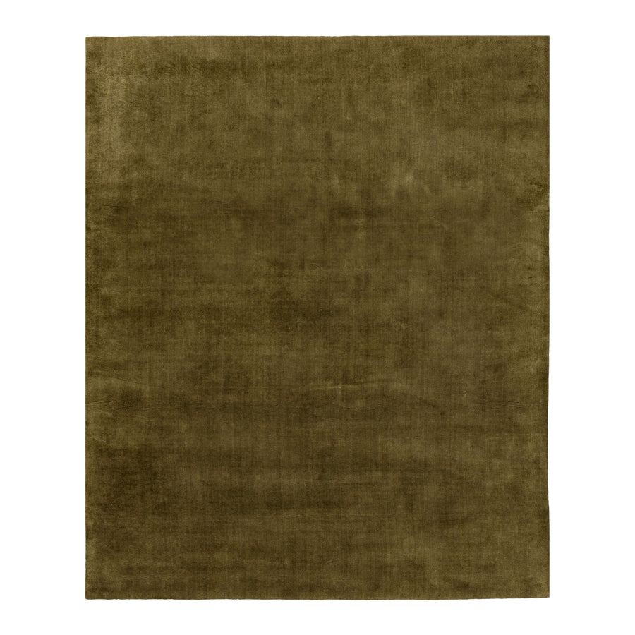 Karastan Hudson Moss Area Rug - Hand Loomed Wool, Made in India