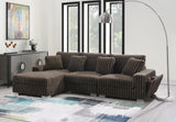 Side Profile of L-Shape Sectional with Chaise Lounge