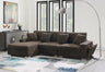 Side Profile of L-Shape Sectional with Chaise Lounge